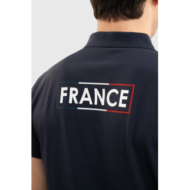 Polo d’équitation homme Harcour Fuego France – Equi-Clic
