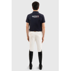 Polo d’équitation homme Harcour Fuego France – Equi-Clic