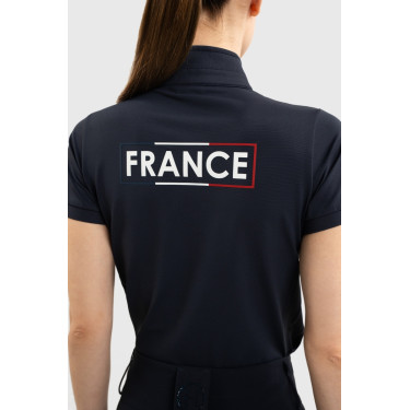 Polo Harcour Fuega Harcour manches courtes femme France Marine Bleu marine Polo Harcour Fuega Harcour manches courtes femme France Marine Bleu marine