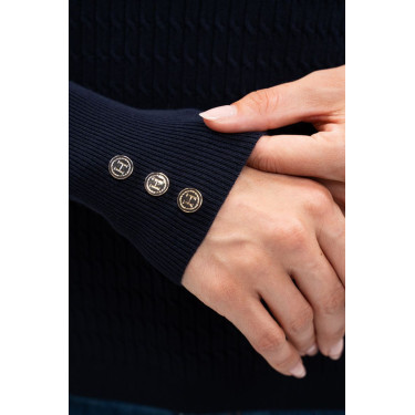 Pull d’équitation femme V col Harcour x Versailles
