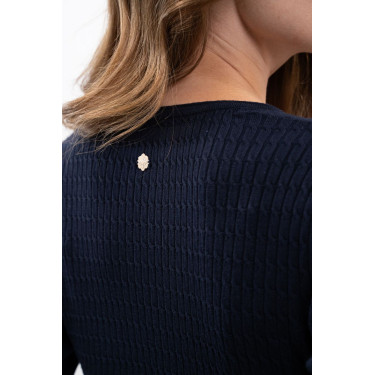 Pull d’équitation femme V col Harcour x Versailles