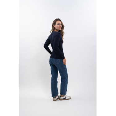 Pull d’équitation femme V col Harcour x Versailles