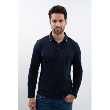 Polo Harcour Malik Marine Bleu marine