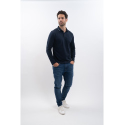 Polo Harcour Malik Marine Bleu marine