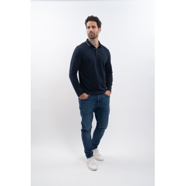 Polo Harcour Malik Marine Bleu marine