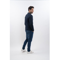 Polo Harcour Malik Marine Bleu marine