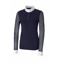 Polo de concours à manches longues en mesh Pikeur femme