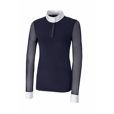 Polo de concours à manches longues en mesh Pikeur femme