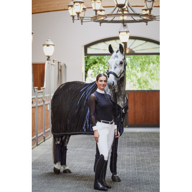 Polo de concours à manches longues en mesh Pikeur femme
