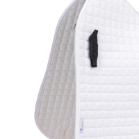 Tapis de selle de dressage coton Deluxe Shires Arma Blanc Tapis de selle de dressage coton Deluxe Shires Arma Blanc