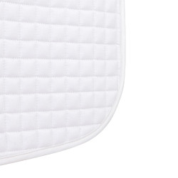 Tapis de selle de dressage coton Deluxe Shires Arma Blanc
