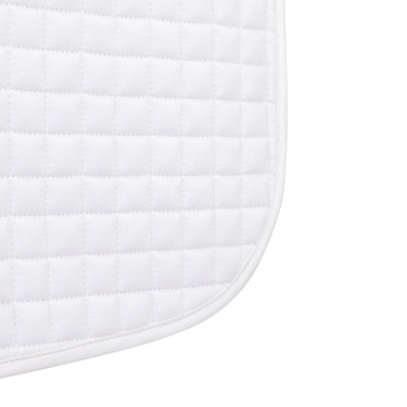 Tapis de selle de dressage coton Deluxe Shires Arma Blanc