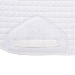 Tapis de selle de dressage coton Deluxe Shires Arma Blanc