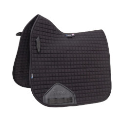 Tapis de selle de dressage coton Deluxe Shires Arma Noir Tapis de selle de dressage coton Deluxe Shires Arma Noir