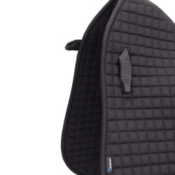 Tapis de selle de dressage coton Deluxe Shires Arma Noir Tapis de selle de dressage coton Deluxe Shires Arma Noir
