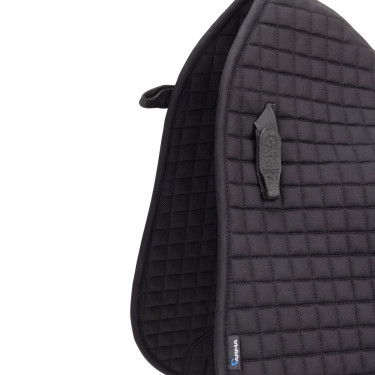Tapis de selle de dressage coton Deluxe Shires Arma Noir Tapis de selle de dressage coton Deluxe Shires Arma Noir