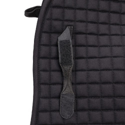 Tapis de selle de dressage coton Deluxe Shires Arma Noir Tapis de selle de dressage coton Deluxe Shires Arma Noir
