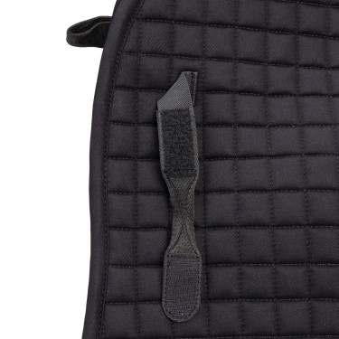 Tapis de selle de dressage coton Deluxe Shires Arma Noir Tapis de selle de dressage coton Deluxe Shires Arma Noir