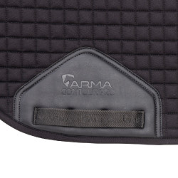 Tapis de selle de dressage coton Deluxe Shires Arma Noir Tapis de selle de dressage coton Deluxe Shires Arma Noir