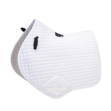 Tapis de selle d'obstacle coton Deluxe Shires Arma Blanc
