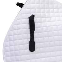 Tapis de selle d'obstacle coton Deluxe Shires Arma Blanc