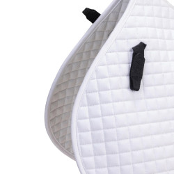 Tapis de selle d'obstacle coton Deluxe Shires Arma Blanc