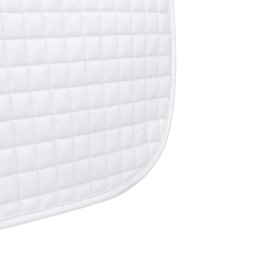 Tapis de selle d'obstacle coton Deluxe Shires Arma Blanc