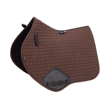 Tapis de selle d'obstacle coton Deluxe Shires Arma Marron Tapis de selle d'obstacle coton Deluxe Shires Arma Marron