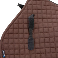 Tapis de selle d'obstacle coton Deluxe Shires Arma Marron Tapis de selle d'obstacle coton Deluxe Shires Arma Marron