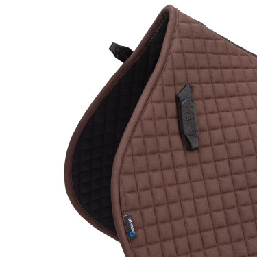 Tapis de selle d'obstacle coton Deluxe Shires Arma Marron Tapis de selle d'obstacle coton Deluxe Shires Arma Marron