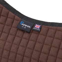 Tapis de selle d'obstacle coton Deluxe Shires Arma Marron Tapis de selle d'obstacle coton Deluxe Shires Arma Marron