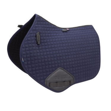 Tapis de selle d'obstacle coton Deluxe Shires Arma Marine Bleu marine