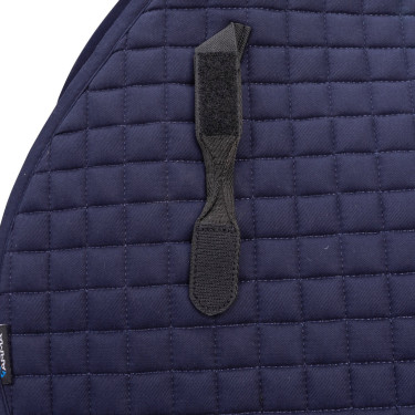 Tapis de selle d'obstacle coton Deluxe Shires Arma Marine Bleu marine