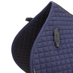 Tapis de selle d'obstacle coton Deluxe Shires Arma Marine Bleu marine