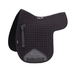 Tapis de selle coton Deluxe Shires Arma Numnah Noir Tapis de selle coton Deluxe Shires Arma Numnah Noir