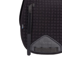 Tapis de selle coton Deluxe Shires Arma Numnah Noir Tapis de selle coton Deluxe Shires Arma Numnah Noir