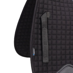 Tapis de selle coton Deluxe Shires Arma Numnah Noir Tapis de selle coton Deluxe Shires Arma Numnah Noir