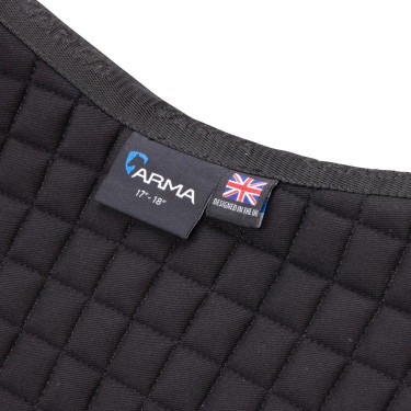 Tapis de selle coton Deluxe Shires Arma Numnah Noir Tapis de selle coton Deluxe Shires Arma Numnah Noir
