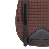 Tapis de selle coton Deluxe Shires Arma Numnah Marron Tapis de selle coton Deluxe Shires Arma Numnah Marron