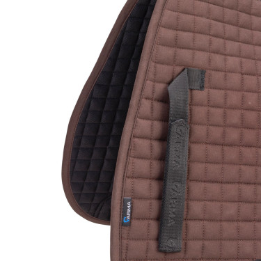 Tapis de selle coton Deluxe Shires Arma Numnah Marron