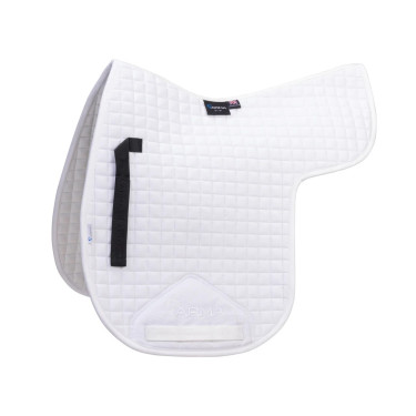 Tapis de selle coton Deluxe Shires Arma Numnah Blanc