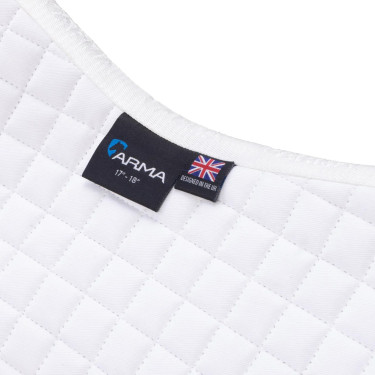 Tapis de selle coton Deluxe Shires Arma Numnah Blanc