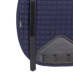 Tapis de selle coton Deluxe Shires Arma Numnah Marine Bleu marine