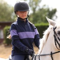 Polaire quart de zip Equestrian jeune cavalier Shires Aubrion Minuit / bruyère Polaire quart de zip Equestrian jeune cavalier Shires Aubrion Minuit / bruyère