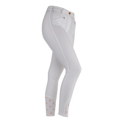 Pantalon d'équitation Thompson femme Shires Aubrion Blanc Pantalon d'équitation Thompson femme Shires Aubrion Blanc
