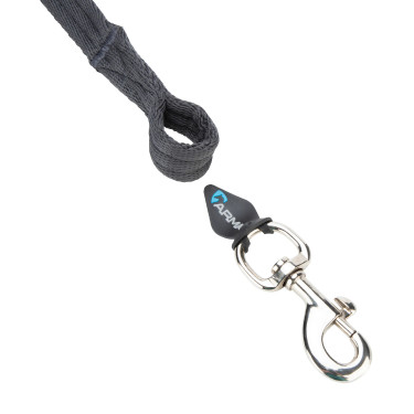 Longe de travail en sangle matelassée Shires Gris Longe de travail en sangle matelassée Shires Gris