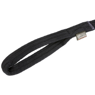 Longe de travail en sangle matelassée Shires Noir