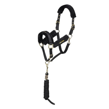 Licol et longe logo Shires Arma Noir Licol et longe logo Shires Arma Noir