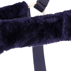 Licol et longe en fausse fourrure Shires Arma Marine Bleu marine Licol et longe en fausse fourrure Shires Arma Marine Bleu marine