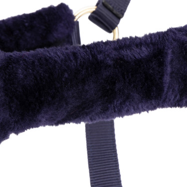 Licol et longe en fausse fourrure Shires Arma Marine Bleu marine Licol et longe en fausse fourrure Shires Arma Marine Bleu marine